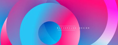 Soyut sıvı şekilleri canlı pembeler, maviler, morlar harmanlar. Modern tasarım hareketi, enerjiyi, görsel cazibeyi çağrıştırıyor. Arkaplanda değişken geçişler var.