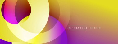 Soyut renkli katmanlar dinamik bileşim yaratır. Gradyan renkler harmanlanarak modern görsel deneyimi oluşturur. Pürüzsüz şekiller örtüşür.