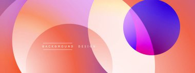 Soyut renkli çakışan daireler modern arkaplan oluşturur. Renkler harmanlanır, canlı görsel deneyimler sunulur..