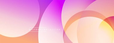 Soyut eğimler, üst üste binen daireler yumuşak ve modern arka plan oluşturur. Pastel renkler kusursuz bir şekilde harmanlanır ve görsel uyum sağlar..