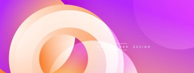 Soyut renkli katmanlar dinamik akış şekilleri yaratır. Gradyan renkler harmanlanır, yumuşak kıvrımlar oluşur, modern tasarım ögesi.