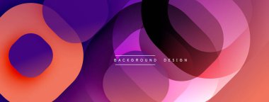 Soyut katmanlar, canlı renkler, akan şekiller modern tasarım yaratır. Gradyan geçişler dinamik görsel deneyim sunar.