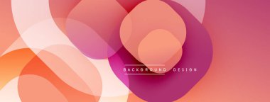 Soyut renkli çemberler örtüşüyor ve yumuşak eğimler yaratıyor. Modern tasarım, arka planlar ve sunumlar için mükemmel. Sıcak tonlar kompozisyona hakim.
