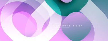 Soyut katmanlar, yumuşak renkler, üst üste binen şekiller modern tasarım yaratır. Gradyan renkler harmanlanır, dinamik görsel doku oluşturur.