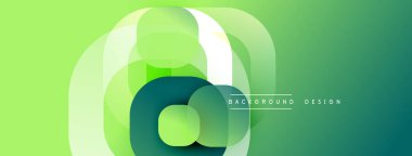 Soyut yeşil katmanlar dairesel tasarım yaratır. Mezuniyet geçmişi modern görsel cazibe sunuyor. Basit, temiz kompozisyon.