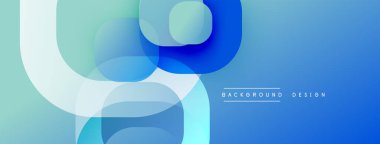 Soyut mavi şekiller örtüşüyor ve dinamik bir değişim etkisi yaratıyor. Arkaplan ve sunumlar için uygun modern tasarım.