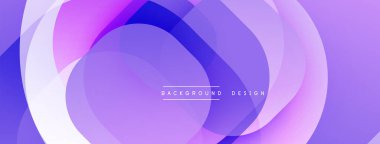 Soyut katmanlar yumuşak mor, beyaz gradyan oluşturur. Modern tasarım, sakin ve akan enerjiyi çağrıştırıyor. Minimalist estetik.