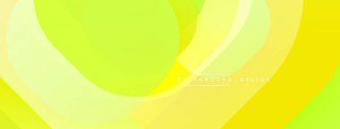 Soyut arkaplan özellikleri üst üste biniyor. Renkler açık yeşilden sarıya geçiyor. Modern tasarım ögesi.