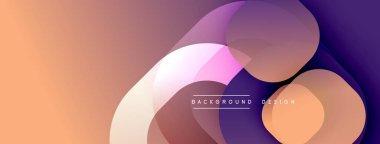 Soyut gradyan şekiller modern tasarım yaratarak örtüşüyor. Yumuşak renkler harmanlanır, dinamik görsel doku oluşturur. Minimalist estetik.