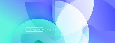 Soyut sıvı şekiller, mavi renkler, yumuşak eğimler. Arka planlar ve sunumlar için modern tasarım öğesi. Minimalist estetik.