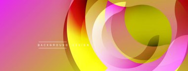 Soyut renkli katmanlar dinamik bileşim yaratır. Gradyan gölgeler harmanlanarak modern görsel deneyimi oluşturur. Düz eğriler tasarıma hakim olur.