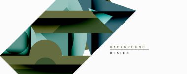 Soyut geometrik bileşim. Üst üste binen şekiller katmanlı etki yaratır. Sönük deniz mavisi, zeytin, koyu gölgeler dizaynın hakimi. Minimalist estetik, modern his.