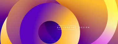 Soyut renkli katmanlar dinamik dairesel tasarım yaratır. Gradyan renkler harmanlanarak modern arkaplan oluşturuyor. Pürüzsüz şekiller hareketi, derinliği gösterir..
