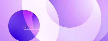 Soyut arkaplan özellikleri üst üste biniyor. Mor, mor renkler pürüzsüz bir değişim etkisi yaratır. Minimalist tasarım, modern estetik.