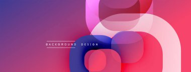 Soyut renkli şekiller örtüşür ve dinamik bir değişim etkisi yaratır. Arkaplan ve sunumlar için uygun modern tasarım.