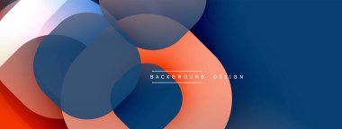 Soyut çakışan daireler modern tasarım yaratır. Renkler karışır, düzgün bir görsel deneyim sunar. Minimalist estetik.