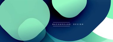 Soyut tasarım özellikleri üst üste biniyor. Gradyan gölgeler derinlik yaratır, modern estetik. Minimalist kompozisyon, havalı renk paleti.