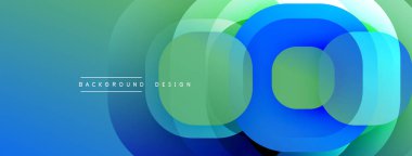 Soyut arkaplan özellikleri üst üste biniyor. Mavi, yeşil renkler modern görsel efektler yaratır. Yumuşak eğimler derinlik sunar.
