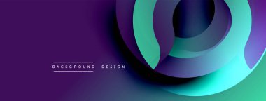 Soyut katmanlar dinamik bir değişim etkisi yaratır. Mor, deniz mavisi renkleri düzgün bir şekilde harmanlanarak modern arka plan tasarımını oluşturur. Minimalist stil.