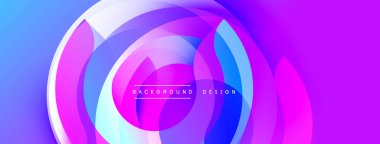 Soyut canlı katmanlar dairesel hareket yaratır. Renkler karışıp, dinamik görsel efekt oluşturuyor. Arka planlar için modern tasarım ögesi.