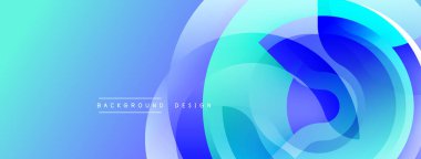 Soyut mavi katmanlar dinamik görsel akış yaratır. Yumuşak eğimler derinlik ve modern tasarım unsurları sunar.