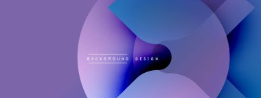 Soyut arkaplan özellikleri üst üste binen mor, mavi katmanlar. Modern tasarım dinamik görsel efekt yaratır. Minimalist kompozisyon.