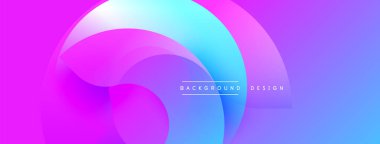 Soyut, canlı katmanlar akışkan şekiller yaratır. Değişik renkler harmanlanarak modern tasarımı oluşturuyor. Yumuşak kıvrımlar hareketi, enerjiyi gösterir.