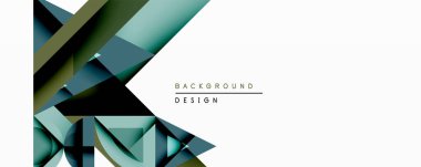 Soyut geometrik tasarım üst üste binen şekiller, zeytin, deniz mavisi, siyah renkler içerir. Negatif alanı olan minimalist kompozisyon, modern estetik arka plan, sunumlar.