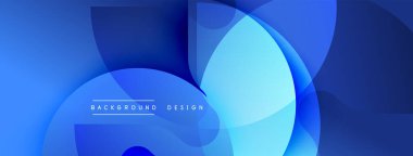 Soyut mavi şekiller dinamik görsel efekt oluşturur. Modern tasarım arka planlar ve sunumlar için uygundur. Yumuşak eğimler mevcut derinlik.