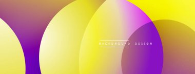 Soyut renkli çakışan daireler canlı bir gradyan arkaplan oluşturur. Modern tasarım elementleri akıcılık ve sıcaklık öneriyor..