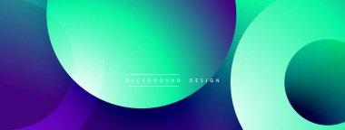 Soyut sıvı şekiller, canlı turkuaz, mor gradyanlar. Modern tasarım, temiz estetik, uygun arkaplan ögesi.