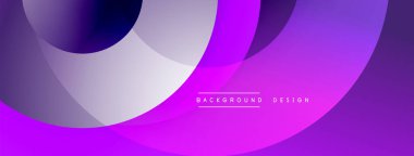Soyut mor katmanlar çağdaş arkaplan oluşturur. Yumuşak gradyanlar dinamik görsel deneyim sunar. Minimalist tasarım.