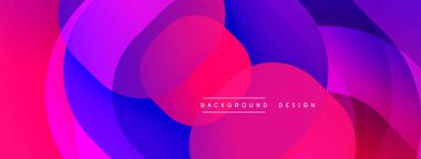Soyut sıvı şekiller, canlı mor renkler, mor renkler. Modern tasarım, pürüzsüz gradyanlar dinamik görsel efekt yaratır.