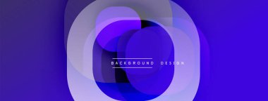 Soyut mor katmanlar dairesel tasarım yaratır. Gradyan gölgeler modern görsel cazibe sunar. Minimalist kompozisyon arka plana uyar.