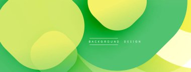 Soyut arkaplan özellikleri üst üste biniyor. Renkler soluk sarıdan canlı yeşile kadar değişiyor. Minimalist tasarım, temiz estetik.