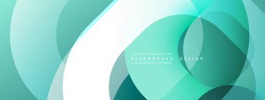 Soyut arkaplan özellikleri üst üste biniyor. Teal, turkuaz renkler modern estetik yaratır. Minimalist tasarım, mevcut temiz çizgiler.