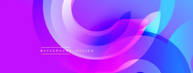 Soyut sıvı şekilleri, canlı mor, mavi gradyanlar. Modern tasarım, pürüzsüz geçişler, dinamik kompozisyon. Arkaplan dokusu, zarif eğriler.
