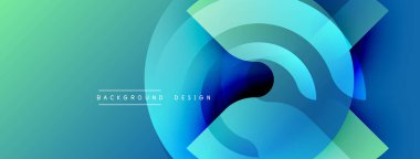 Soyut akışkan şekiller, canlı mavi tonlar, değişken arkaplan. Dijital projeler için modern tasarım ögesi.