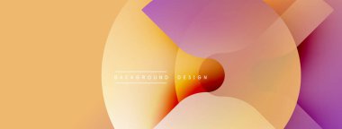 Soyut arkaplan özellikleri üst üste biniyor. Sıcak renkler karışıyor, yumuşak renkler yaratıyor. Dijital projeler için modern tasarım ögesi.