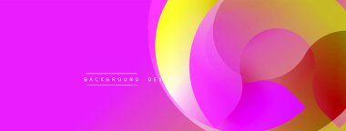 Soyut canlı katmanlar, pembe, sarı, turuncu renkler. Modern tasarım, pürüzsüz gradyanlar dinamik görsel efekt yaratır.