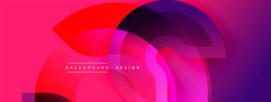 Soyut canlı katmanlar dinamik bileşim yaratır. Pembe, mor renkler harmanlanarak modern arka plan tasarımını oluşturuyor. Pürüzsüz gradyanlar görsel alana hakim.