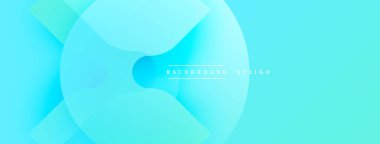 Soyut mavi eğimler akan şekiller yaratır. Minimalist tasarım, modern estetik, sunumlar için uygun zemin.