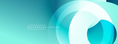 Soyut turkuaz dizayn özellikleri üst üste biniyor. Gradyan gölgeler modern, pürüzsüz görsel efektler yaratır. Dijital projeler için minimalist arkaplan.
