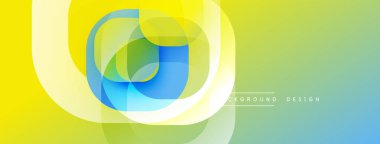 Soyut canlı katmanlar dinamik görsel efekt yaratır. Sarı, yeşil, mavi renkler kusursuz bir şekilde harmanlanarak modern tasarımı oluşturur..