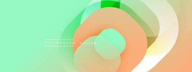 Soyut katmanlar örtüşüyor, yumuşak renk eğimleri yaratıyor. Minimalist tasarım, modern estetiği çağrıştırıyor. Açık renkler kompozisyona hakim.