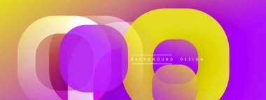 Soyut renkli katmanlar dinamik görsel efekt yaratır. Gradyan renkler harmanlanarak modern arkaplan tasarımı oluşturur. Pürüzsüz şekiller örtüşür.
