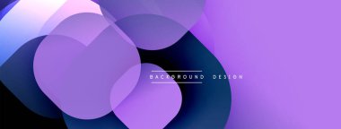 Soyut mor gradyanlar örtüşür, dinamik görsel akış yaratır. Minimalist tasarım modern markalaşma ve sunumlara uyuyor.