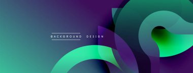 Soyut gradyanlar çakışıyor, dinamik görsel akış yaratıyor. Mor, deniz mavisi renkleri kompozisyona hakim. Modern tasarım ögesi.