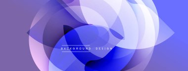 Soyut sıvı şekilleri, mavi mor gradyanlar. Modern tasarım öğesi, düz eğriler, dinamik kompozisyon. Minimalist arkaplan dokusu.