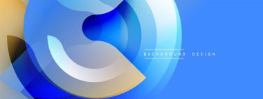 Soyut akışkan şekiller, mavi tonlar baskın. Gradyan katmanlar dinamik görsel efekt yaratır. Arka planlar için modern tasarım ögesi.